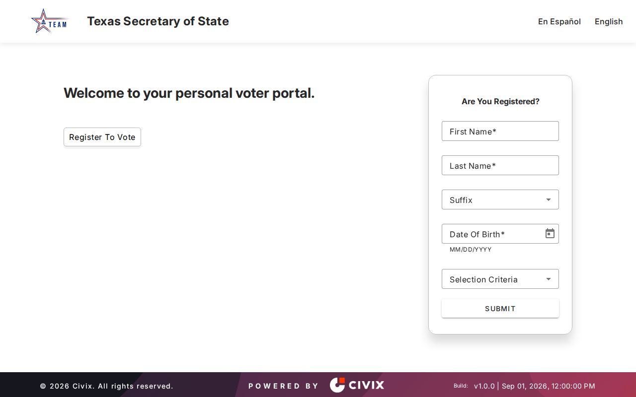 Corsicana residents directory Texas My Voter Portal